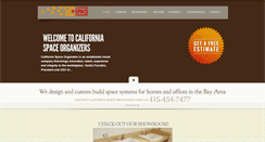 Desktop Screenshot of calspaceorganizers.com